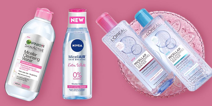 Micellar water skincare products