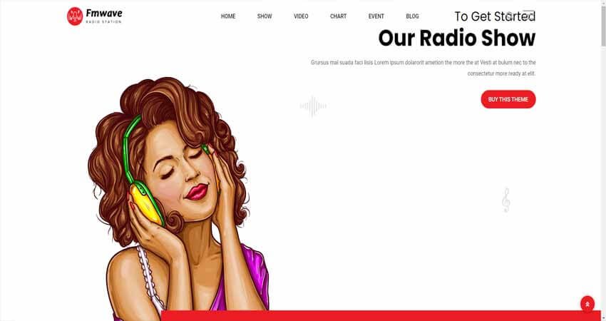 Fmwave- Radio Station WordPress Theme