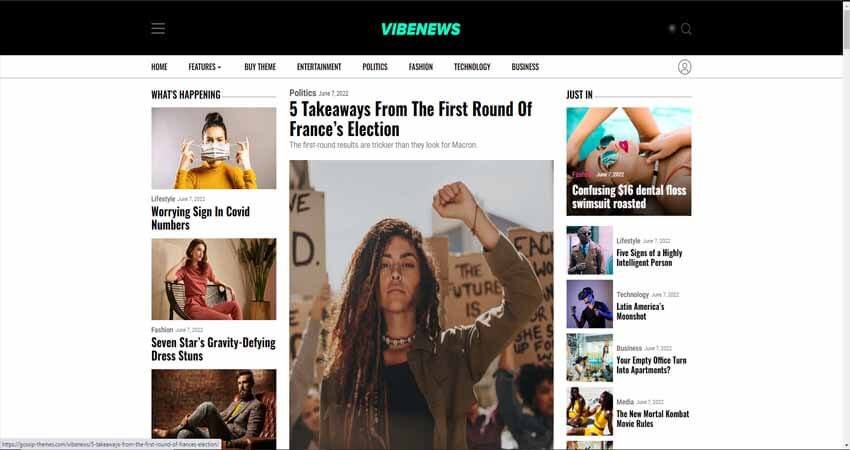 Vibenews-Digital News Magazine AMP Theme